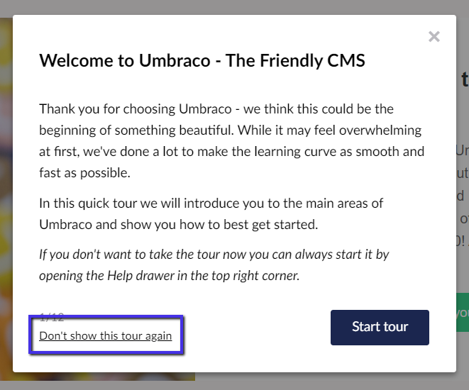 Tour allow disable link highlighted