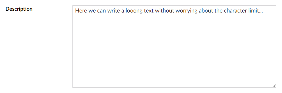 Textarea Content Example