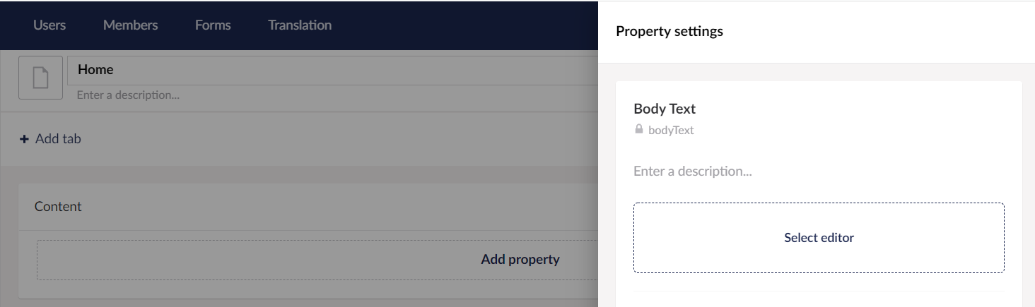 Adding a property