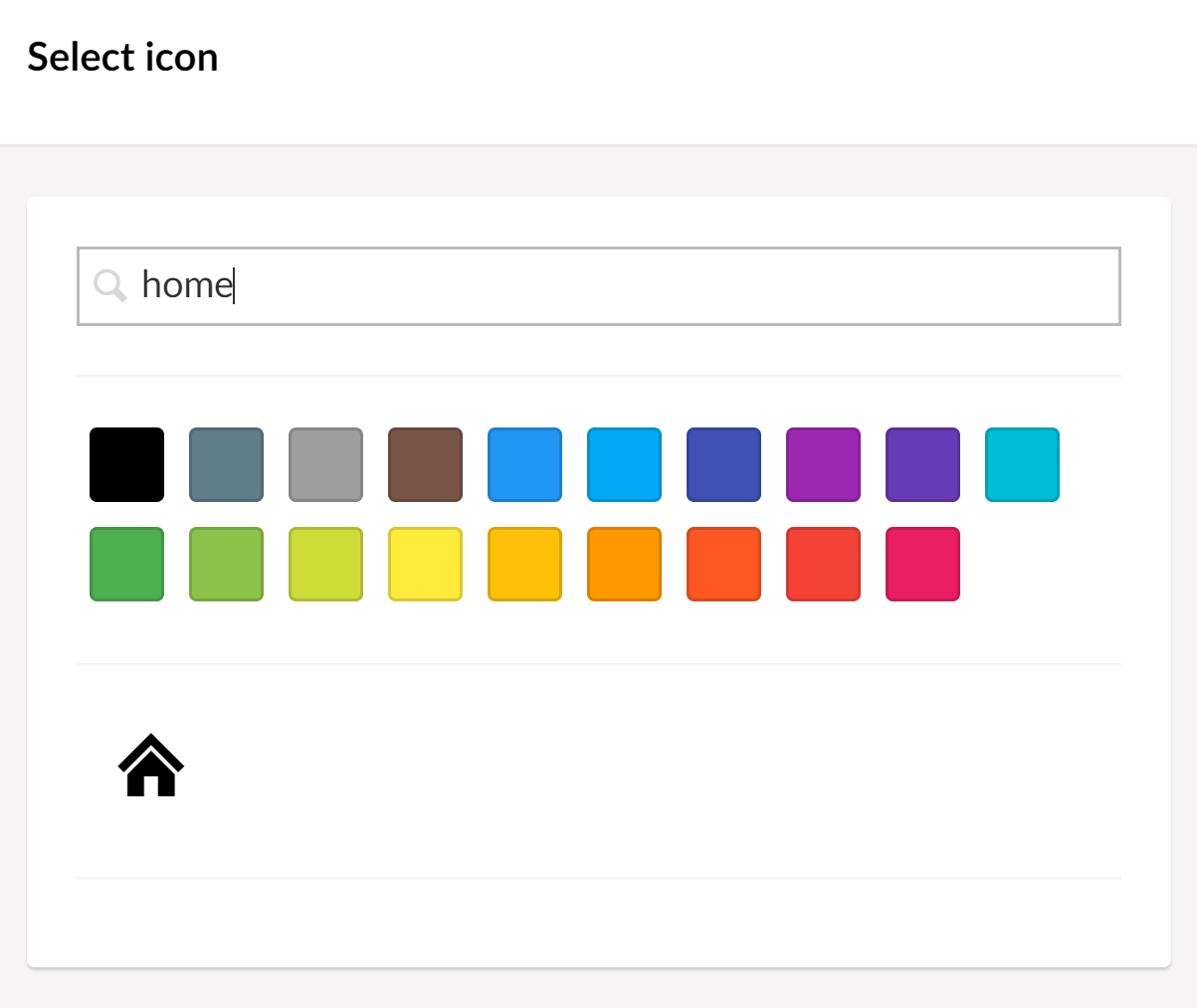Choosing an icon for the Document Type
