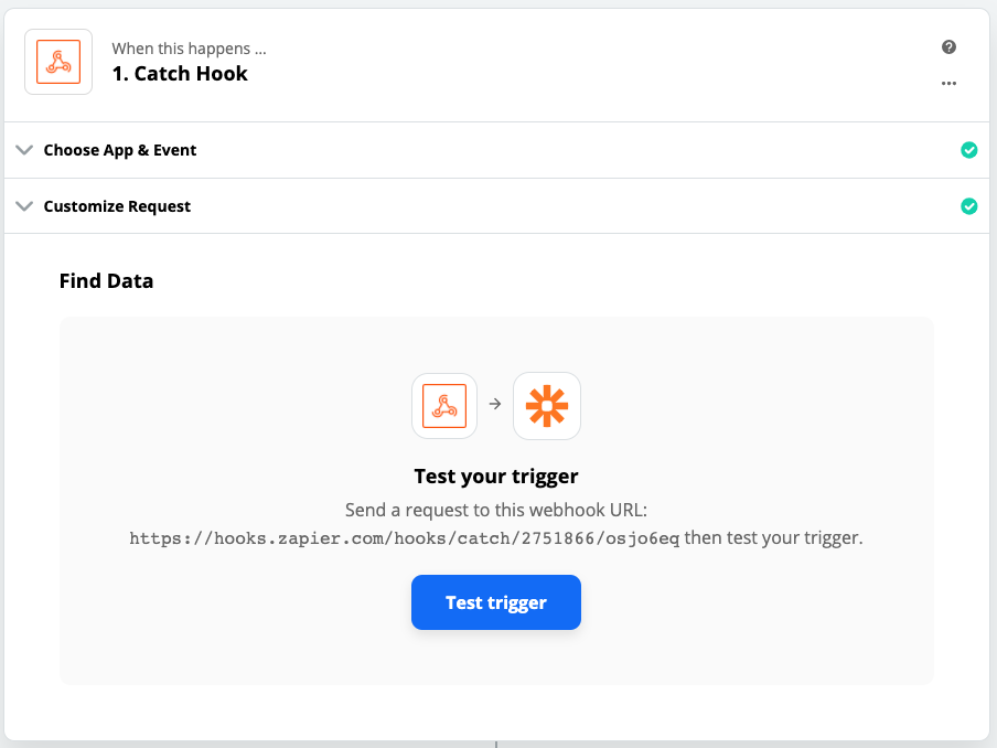 Zapier Find Webhook Data