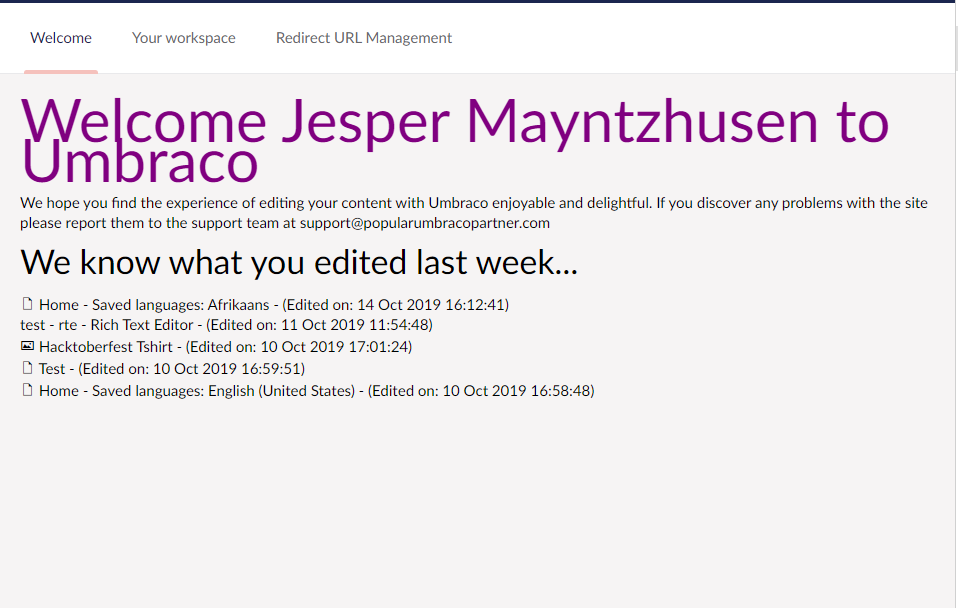We know what you edited last week...