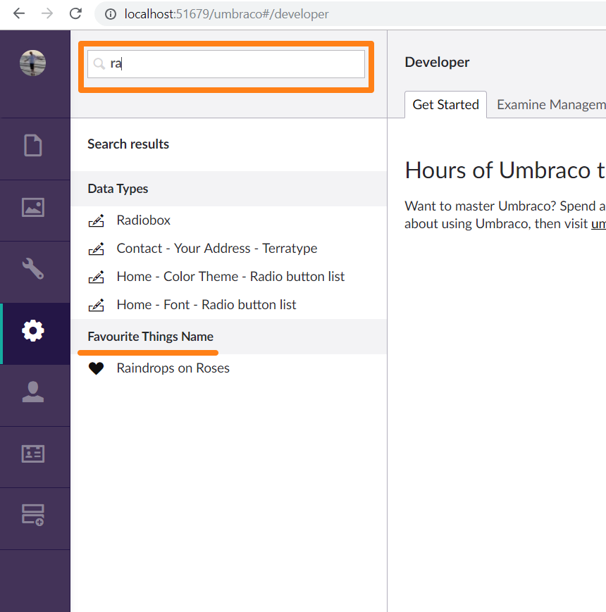Content Section Dashboards