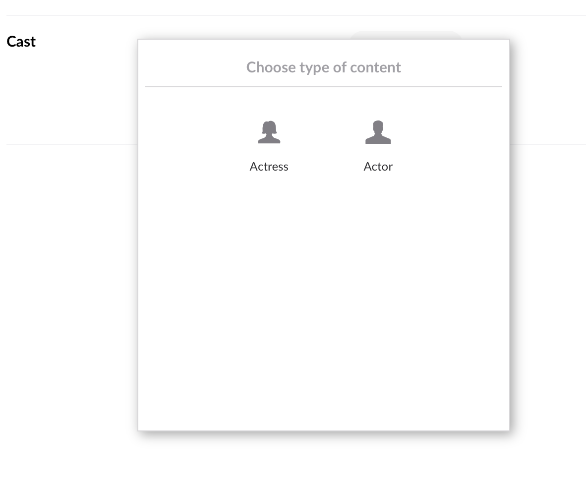 Nested Content - Select Schema