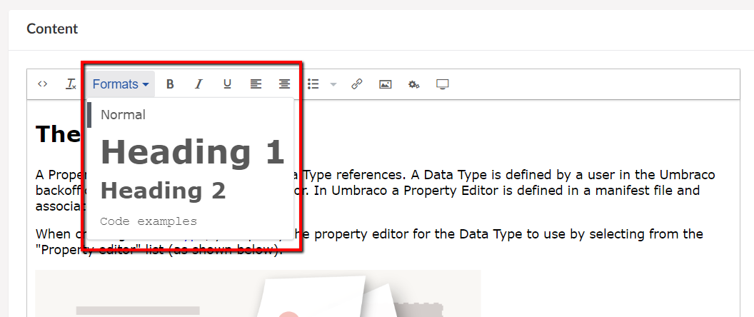 Rich Text Editor Styles