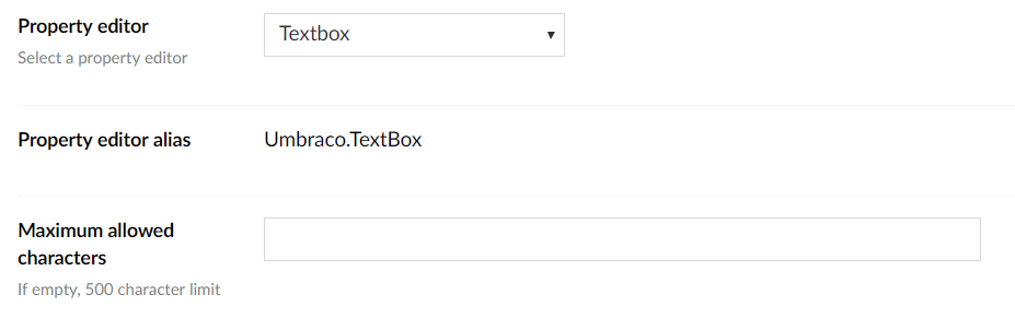 Textbox Data Type Definition