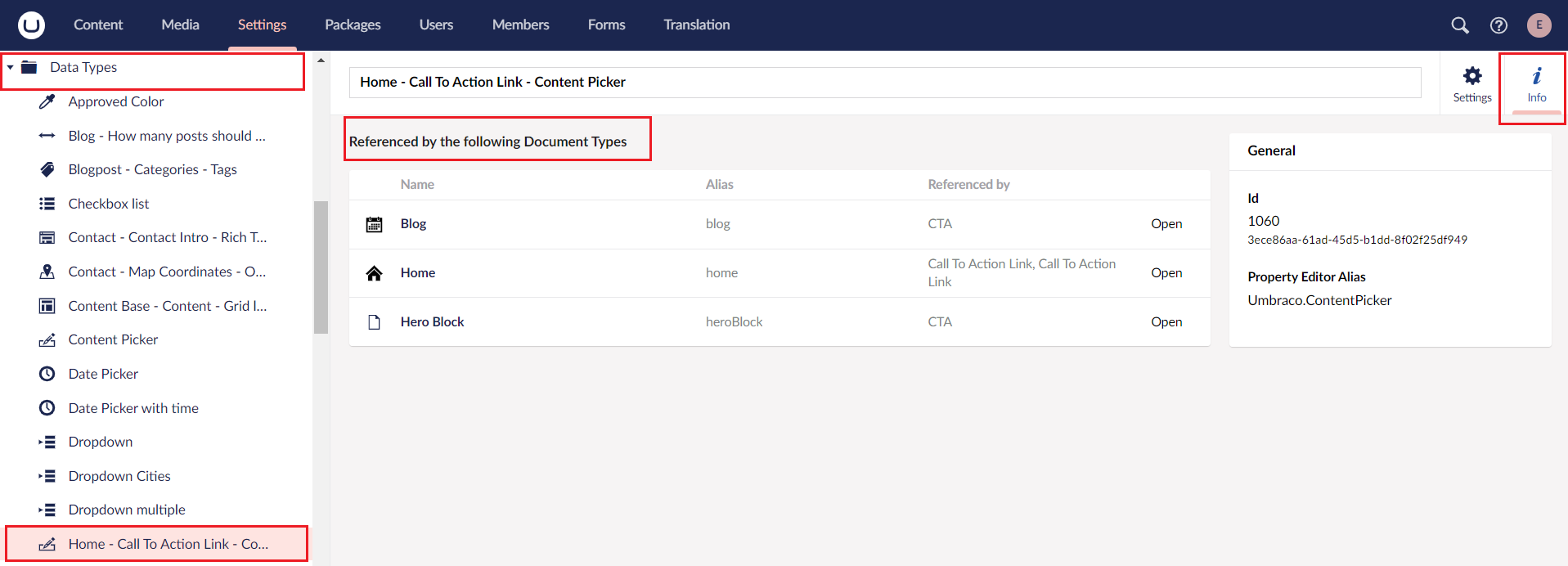 Content Picker References