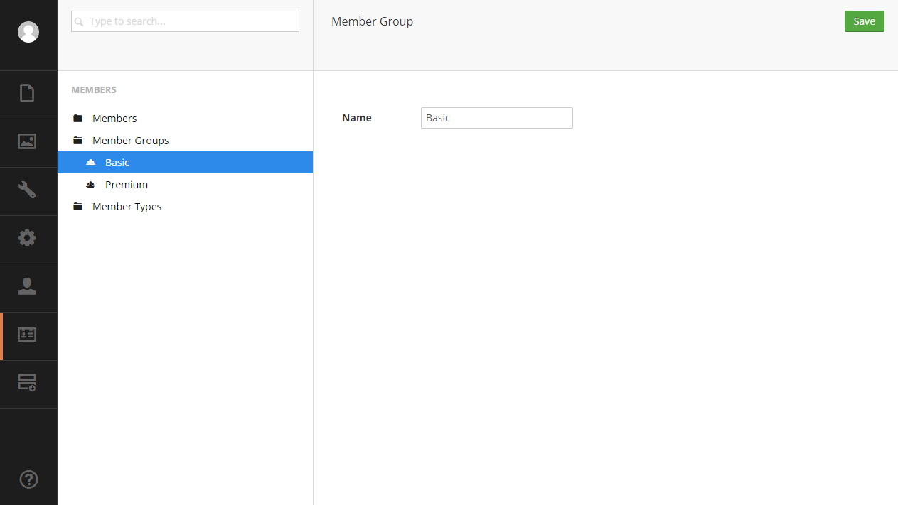 Creating a Member Group