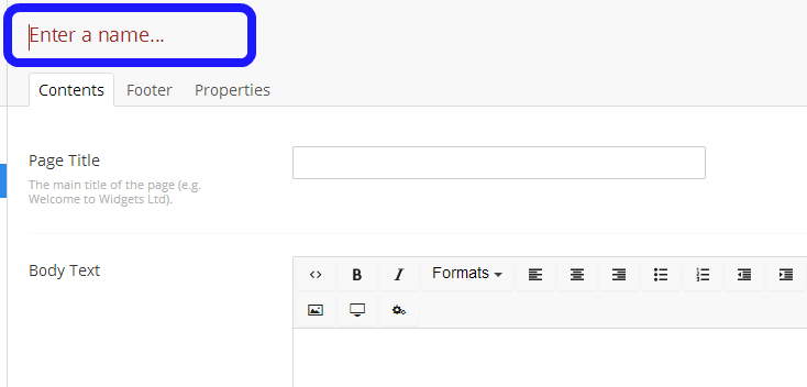 Create a Homepage