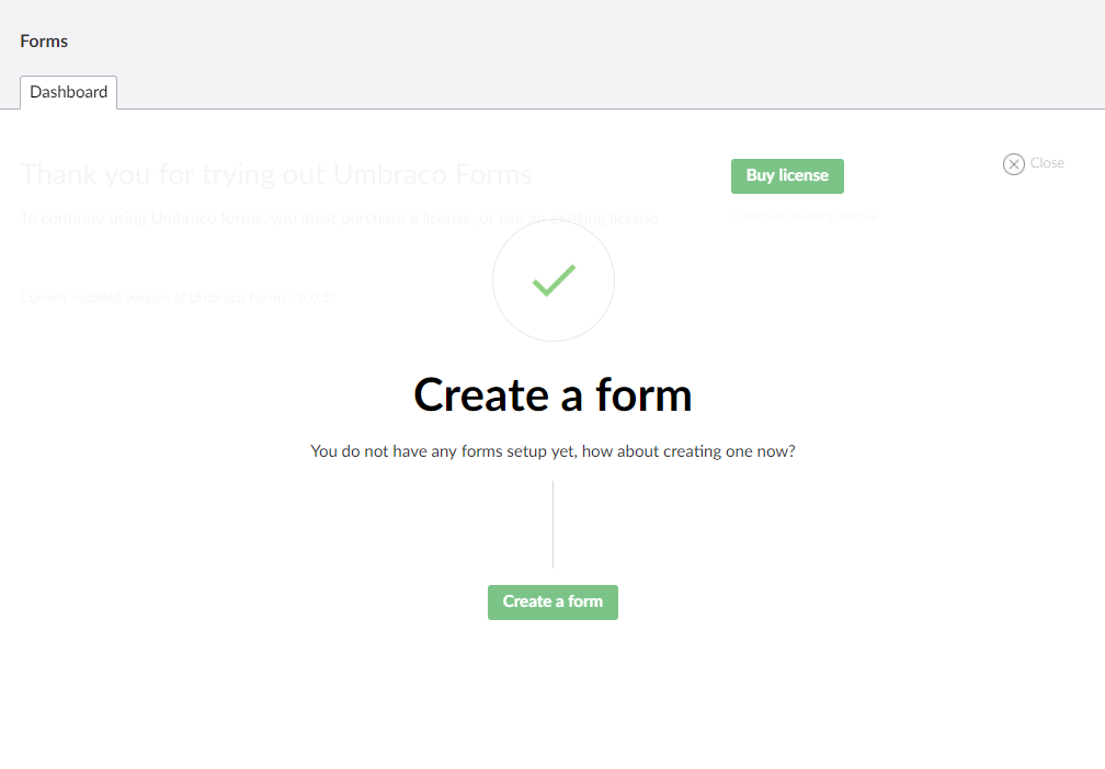 Create form