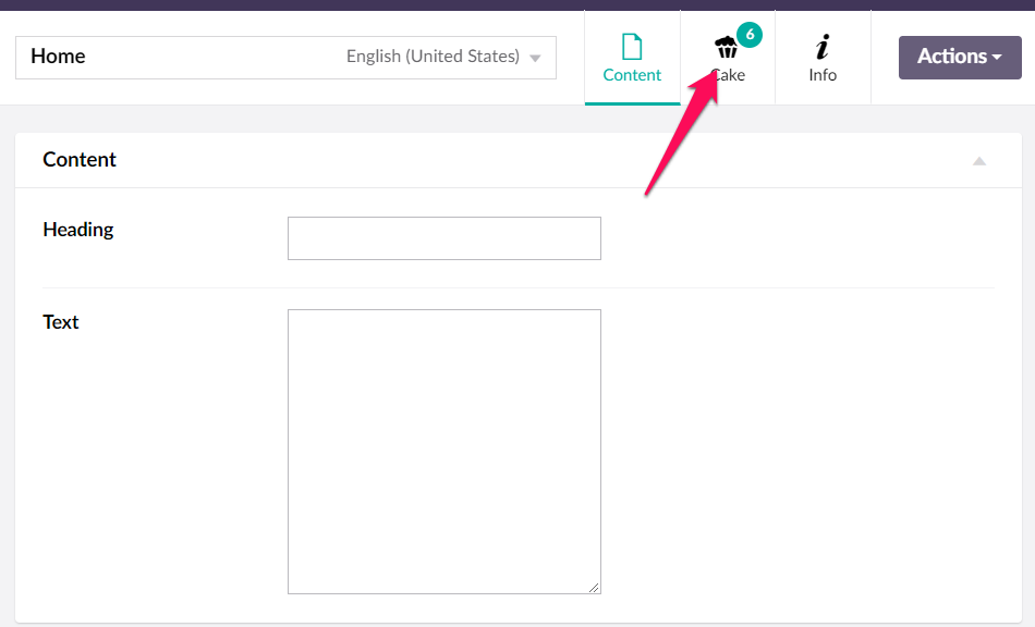 Content App badge