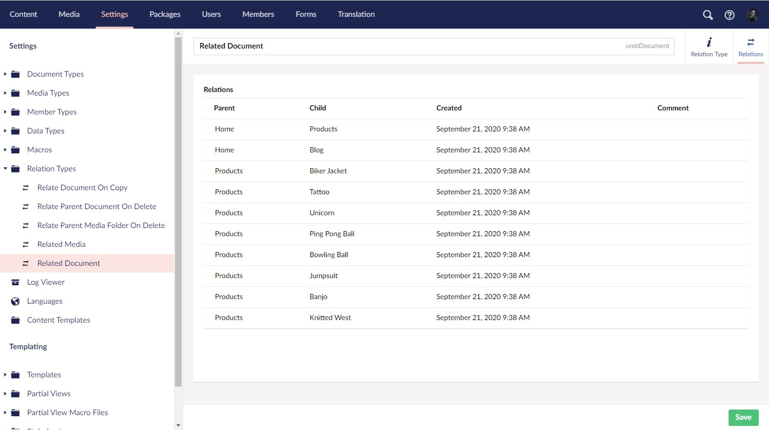 Viewing document references