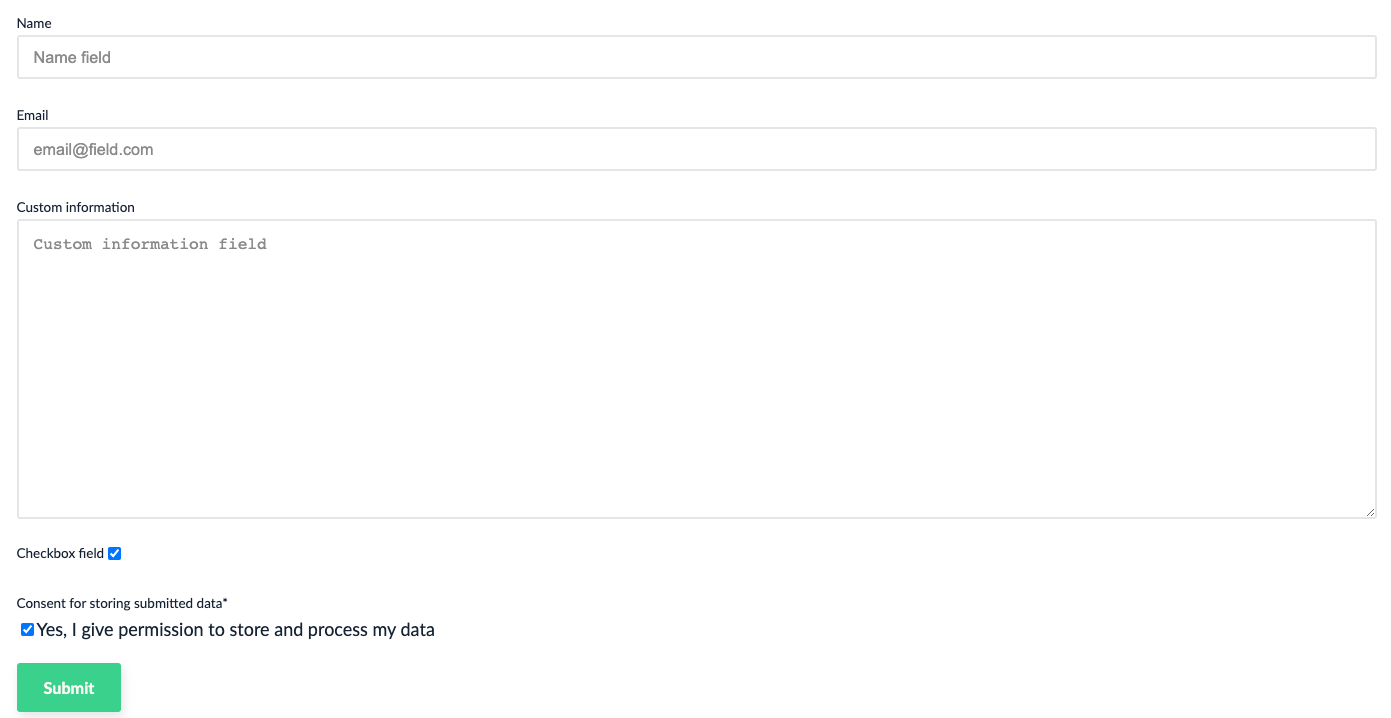 Umbraco Forms Fields Submitted
