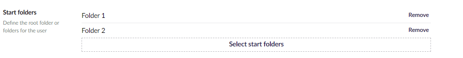 Start folders