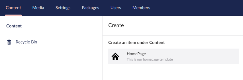 Create a Homepage