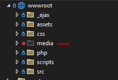 Media folder is present and has images, but only the images I posted