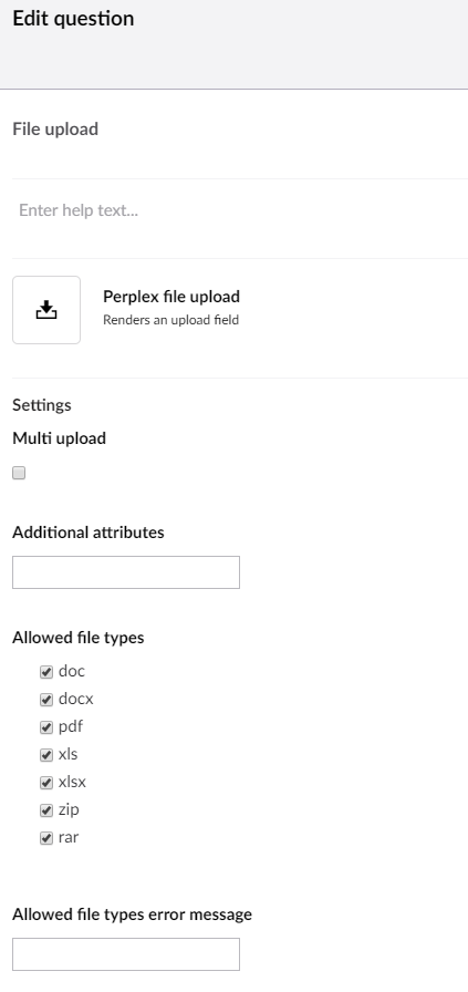 file upload config