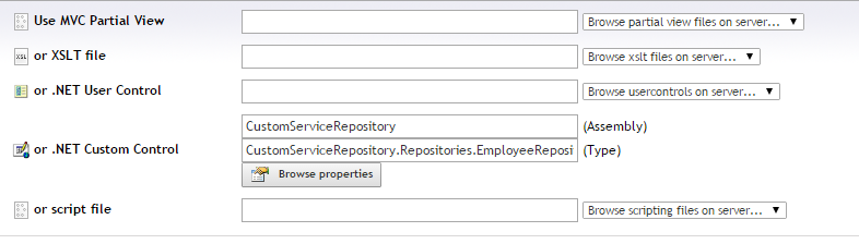 Use .NET Custom Control