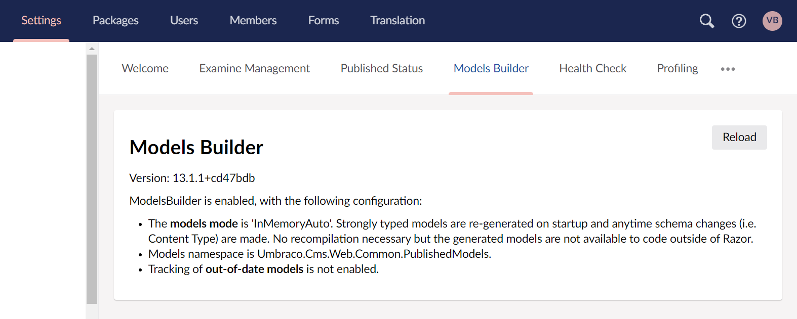 ModelsBuilder