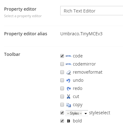 Turning on styles for TinyMce Editor