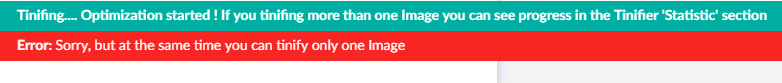 Error when trying to tinify another image