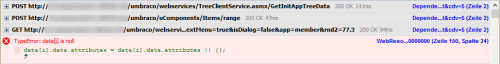 Client error in Firefox