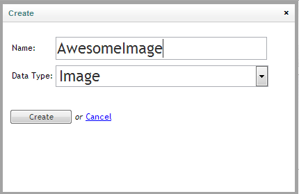 Pick the Image type (this type can be used for all media types - files etc.)
