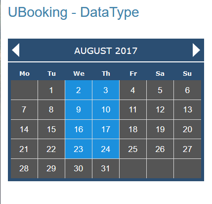Only booking two days a week