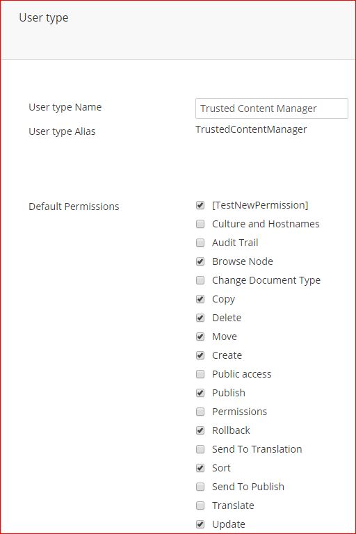 Result in Default Permissions