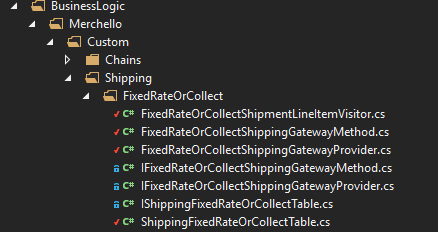 Custom Fixed Rate Shipping Provider files