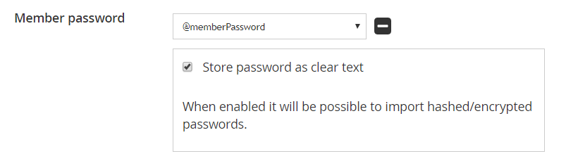 password setting