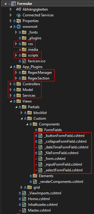 Folder structure