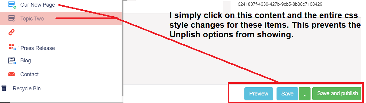 Click Image Icon and CSS Changes