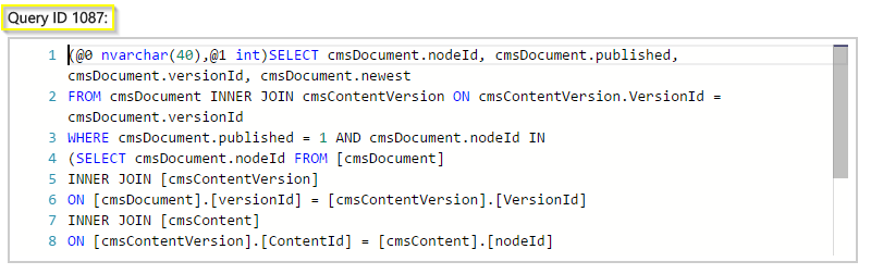 cmsDocument inner join cmsContentVersion