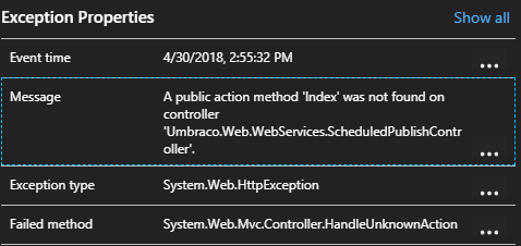 Exception Properties