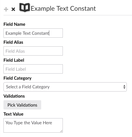Example Text Constant Field