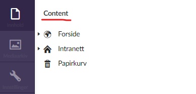 Content vs Innhold
