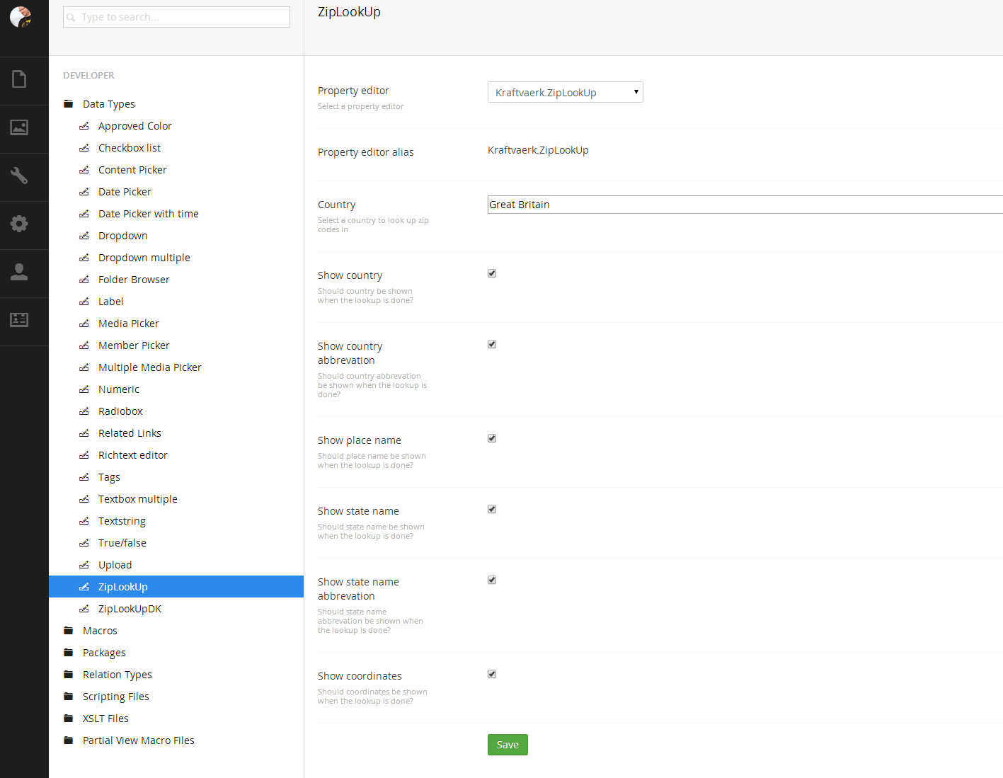 Kraftvaerk ZipLookUp Our umbraco