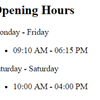 MBran Timings (Opening Hours)